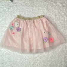 Carter Girls 6-6x Pink Tulle Tutu Party Skirt Flower Floral Butterfly