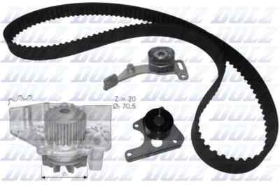 DOLZ KD023 Wasserpumpe + Zahnriemensatz für CITROËN,FIAT,HYUNDAI,LANCIA,PEUGEOT,