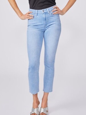 Paige Denim Sarah Slim Crop Jeans Park Ave Wash High Rise Size 29