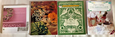 Lot Of 4 Paper Crafting Cardmaking Scrapbook Cutting Folding Books