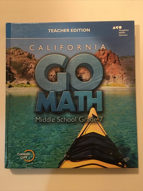 Grade 7 California Go Math Middle School Teacher Edition 7th for sale ...
