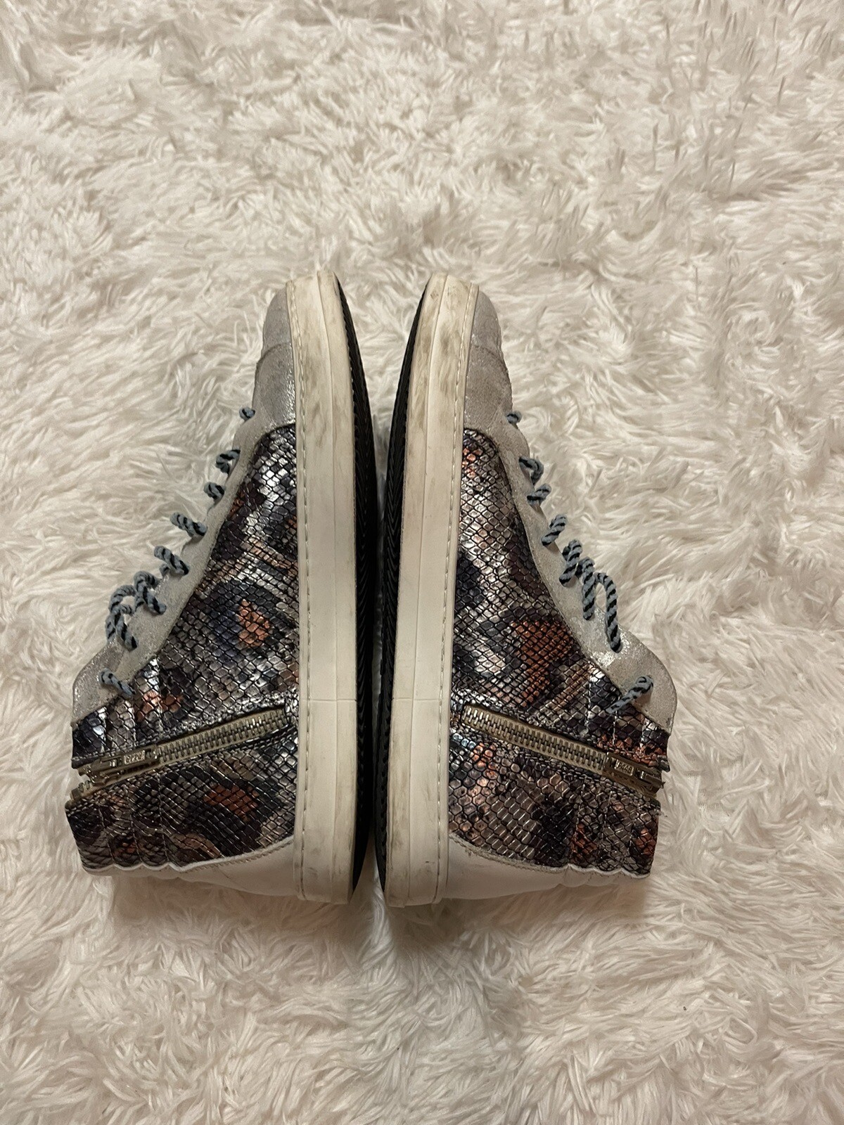 P448 Python Metallic Leather High Top Sneakers - image 17