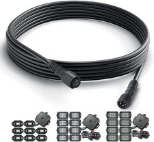 MICTUNING 2X 3Pin/4Pin/5Pin Extension Cords C...