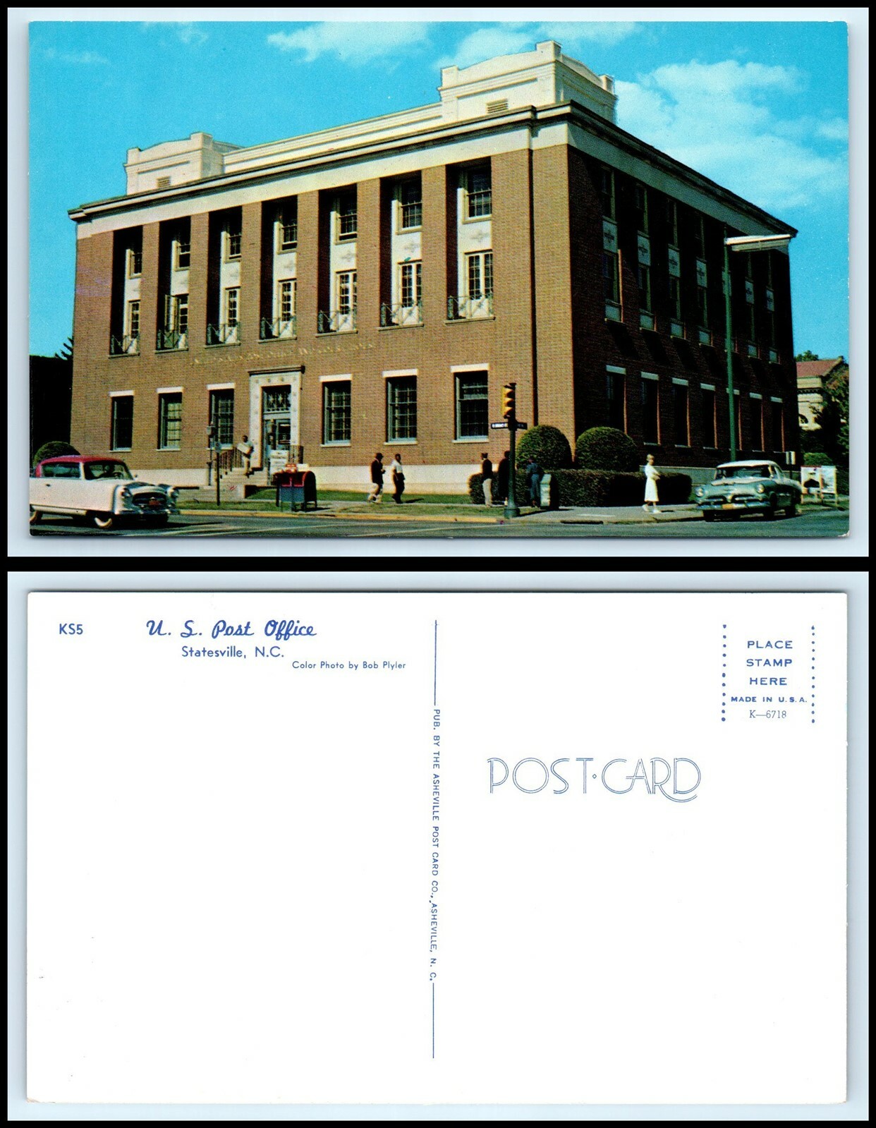 NORTH CAROLINA Postcard Statesville, Post Office H23 eBay