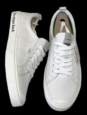 Cariuma+ Crooked  No Steps Back  Off-White Canvas Sneakers W 13/M 11.5 NWT