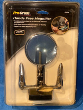 Pro Grade Hands Free Magnifier Magnifying Glass with Alligator Clips New