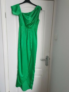 asos green evening dress