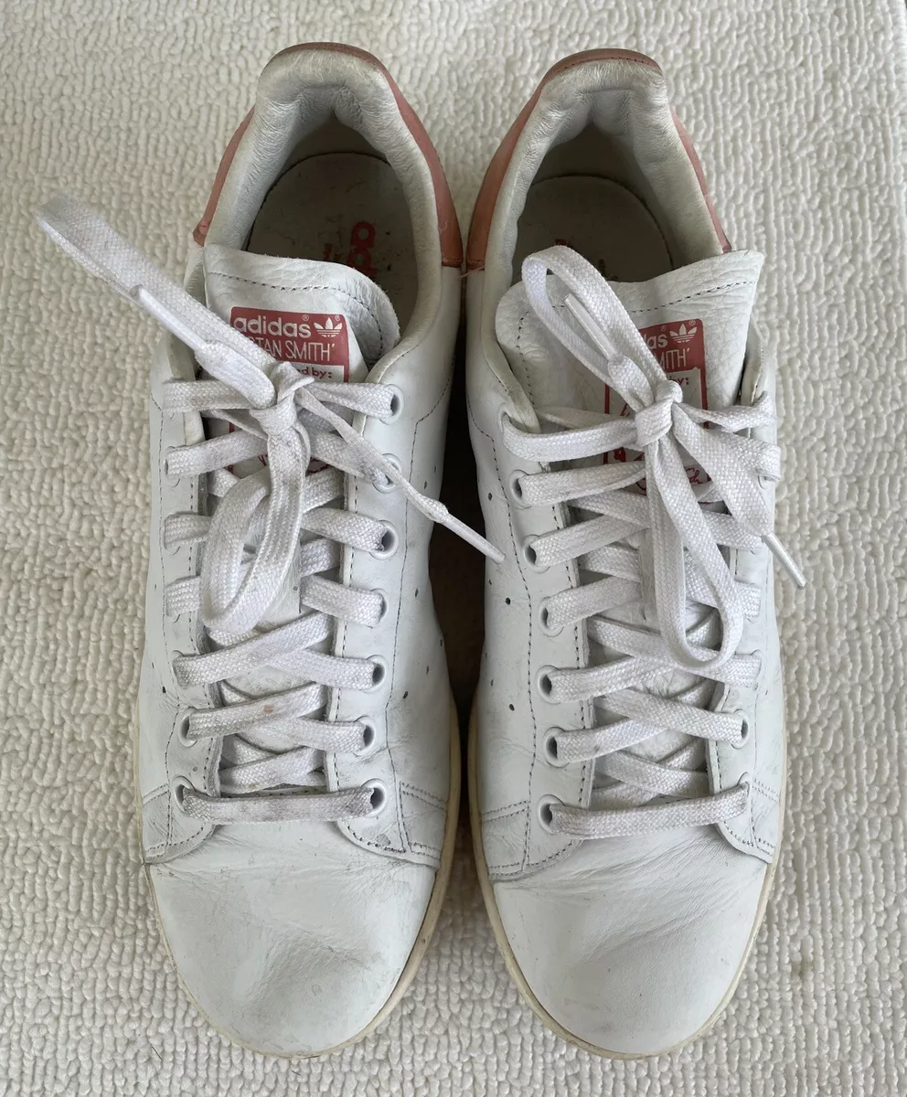Adidas Original Stan Smith ART S80024 White Blush Pink Leather
