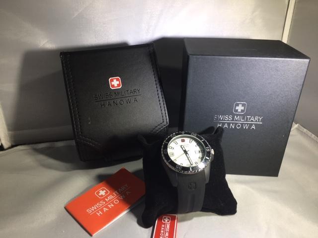 Swiss Military Mens Ranger White Dial Black Silicone Watch 06