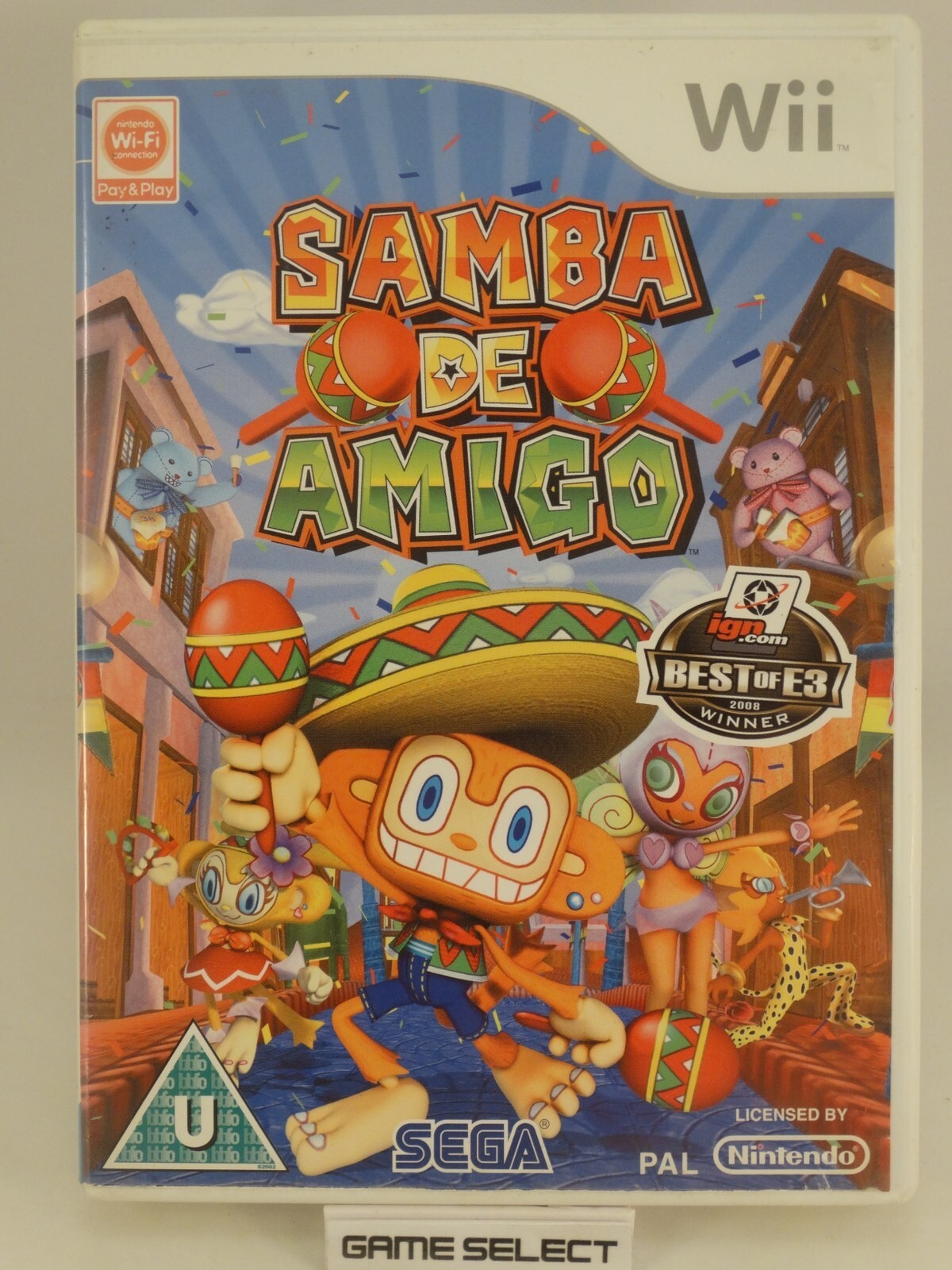 Samba de Amigo Nintendo Wii WiiU PAL EU Original Complete