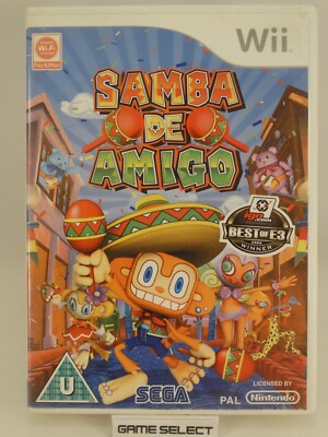 SAMBA DE FRIEND NINTENDO WII and WIIU U PAL EU EUR ORIGINAL COMPLETE