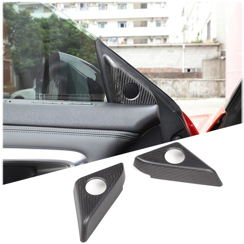 Matte Real Carbon Fiber Door Speaker Frame Trim Cover For Nissan GTR ...