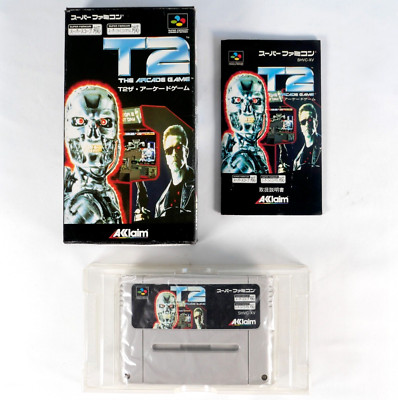T2 THE ARCADE GAME Terminator Nintendo Super Famicom SFC SNES Jap Japan ...