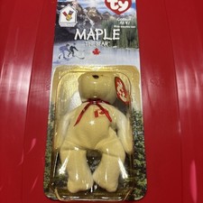 Maple The Bear TY Beanie Baby McDonalds Very Rare New Sealed