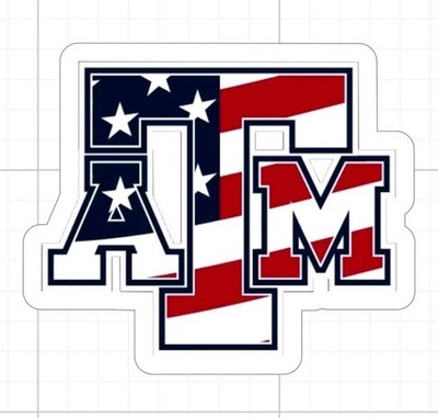 Texas A&M Sticker Gig Em Aggies NCAA Football Die Cut