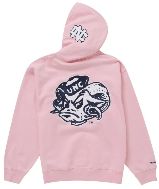 Felpa con cappuccio Supreme Mitchell & Ness NCAA rosa (taglia 2XL)