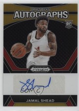 2024-25 Panini Prizm Draft Picks Gold 10/10 Jamal Shead #DPA-JMS Auto 3s8