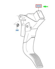 FORD TRANSIT CONNECT MK1 ACCELERATOR PEDAL RHD 2T14-9F836-FD 1355245 NEW GENUINE