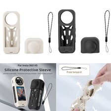 Shockproof Silicone Body Protective Case Camera Lens Cap Cover For Insta360 X5