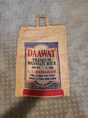 Daawat Premium Basamati Rice Bag 11 LB 100% Natural Empty Bag