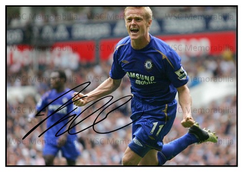 12554. Damien Duff Signed Pictures (A4 Prints) Ireland Blackburn Chelsea etc.