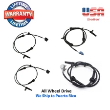 4 ABS Wheel Speed Sensor Front Rear Right & Left Fit Nissan Murano 2009-2012 AWD