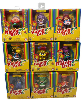 Rainbow Brite TLS Figures Lot of 9 LaLa Orange Shy Violet Patty O Green More