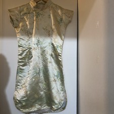 Elegant Light Qipao Mandarin Collar Dress