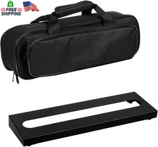 Small Guitar Pedal Board 15.7" X 4.9" Guitar Pedalboard with Carry Bag GKS-16