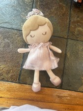 Baby Doll Soft Cloth Body Pink Dress Girl Light Complexion Blonde Hair
