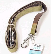 Martha Stewart Pets Green 72"x5/8" Coated Linen Leash