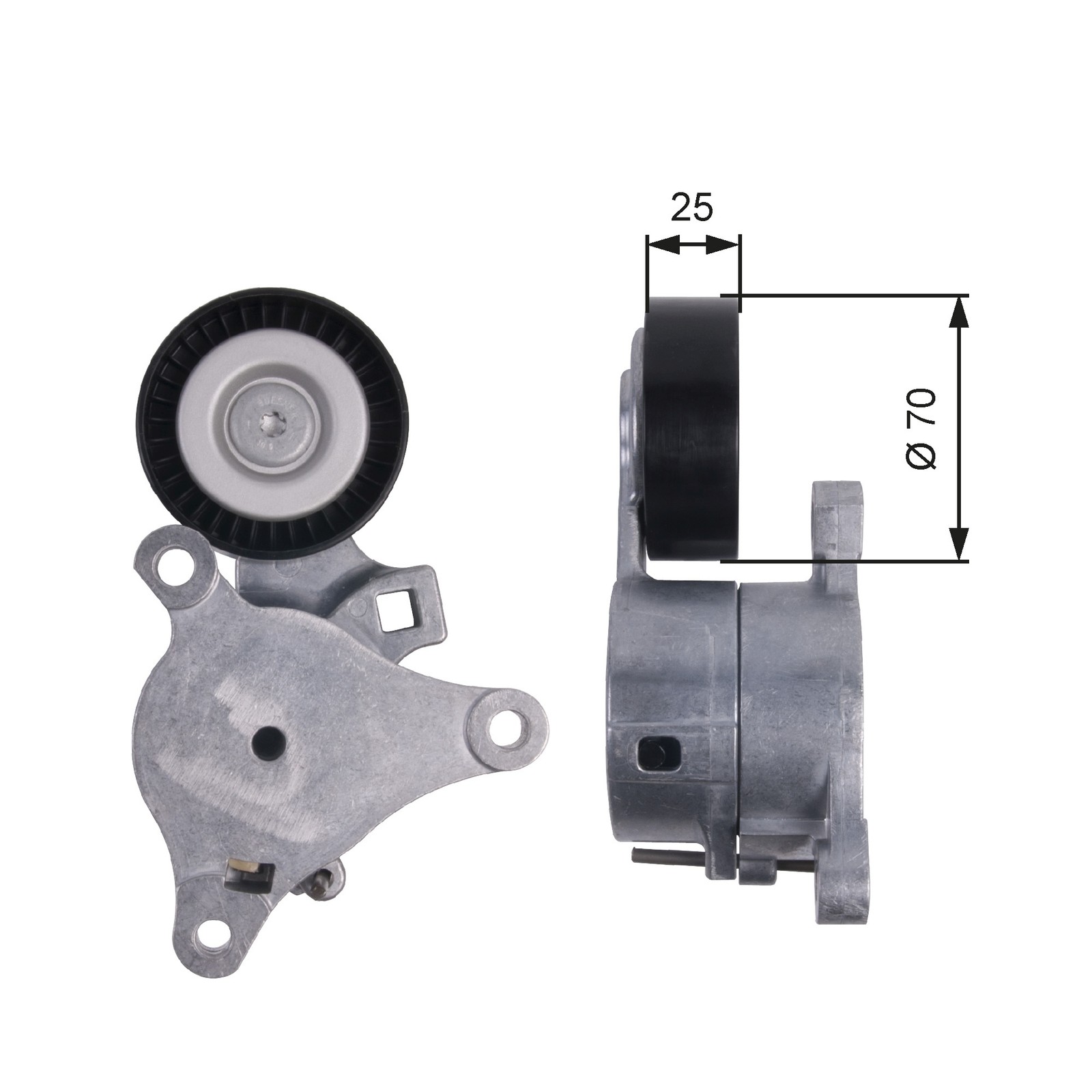 GATES-OE T39041 Belt Tensioner, V-ribbed belt for CITROËN,PEUGEOT