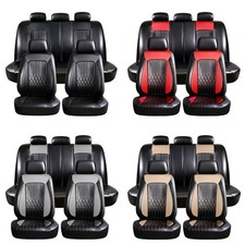 For Honda Car Seat Covers 5 Seats Front Rear Protector Faux Leather Full Set