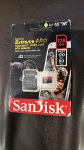 SanDisk 128GB Extreme Pro 170MB/s Micro SD MicroSDXC UHS-I U3 A2 V30 Memory Card