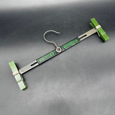 Vintage Hanger Grims Pres Gard Extensible USA Adjustable Green Black Wood Metal