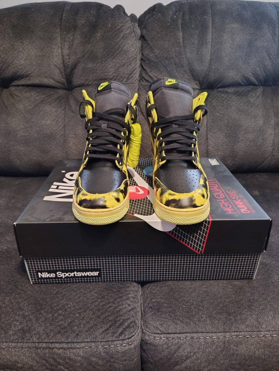 Nike Dunk High 1985 SP Yellow Acid Wash Men's Size 14 | eBay