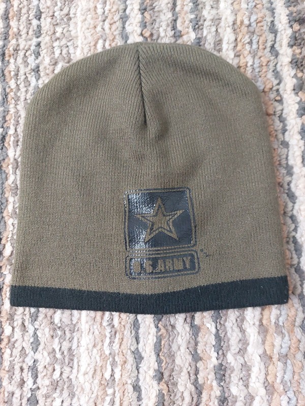 US Army Acrylic Green Beanie Hat