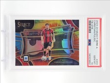 CHRISTIAN PULISIC 2023 SELECT SERIE A SOCCER TIE-DYE PRIZM /25 PSA 10 Q0902