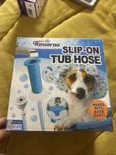 Slip-On Bathtub Faucet Sprayer Attachment. Ultra-Flex Dog Shower Adapter Portabl