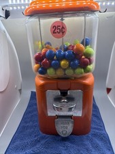 Vintage Oak Acorn Gumball Machine 25 All-Purpose Vendor Glass Globe c.1951-1952