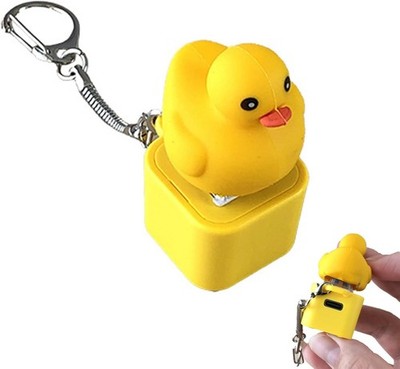 Ente Fidget ToyQuaken Fidget Toy Wiederaufladbar Stress Relie Schlüsselanhänger！