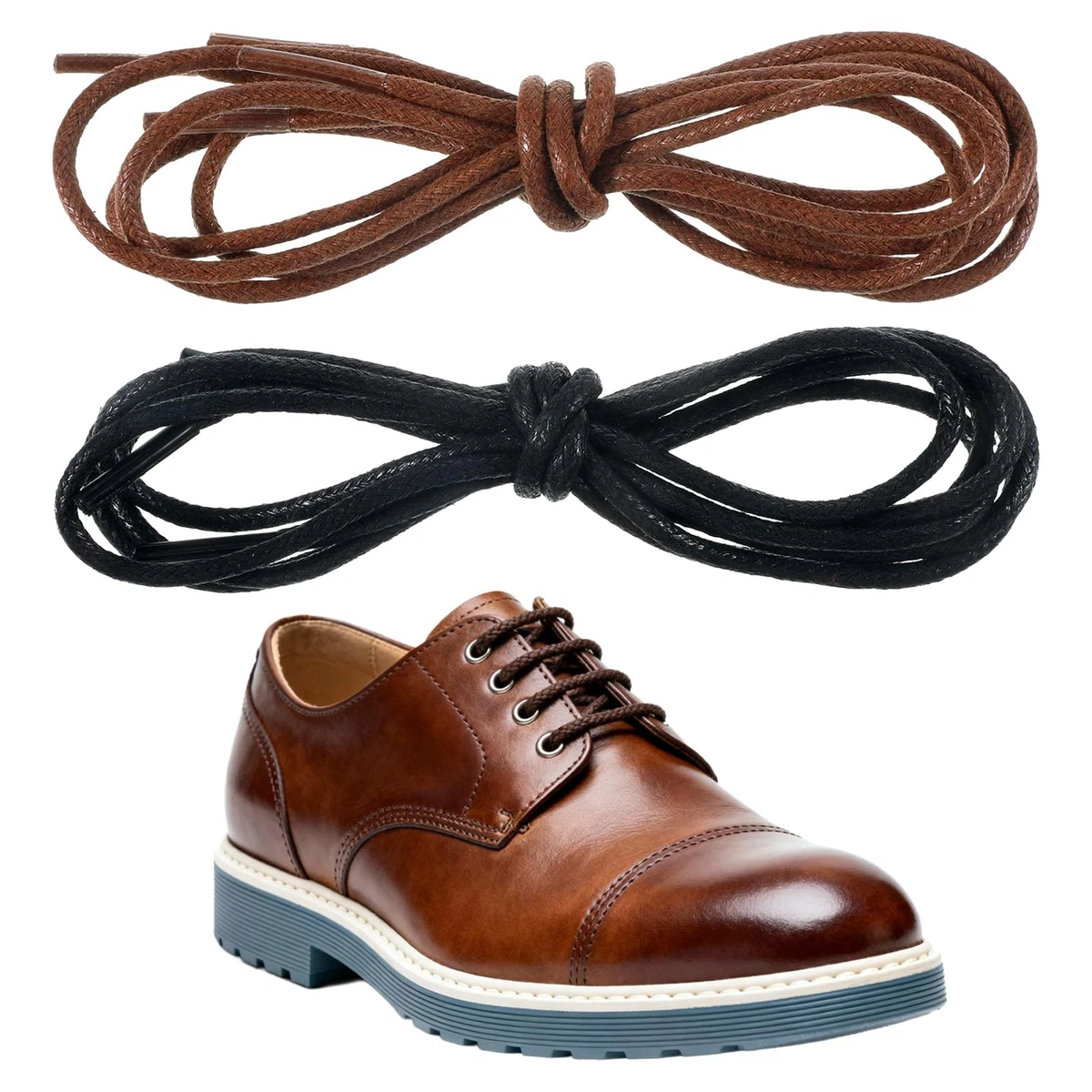 brown dress shoe laces near me Dark Brown Waxed Dress Shoelaces