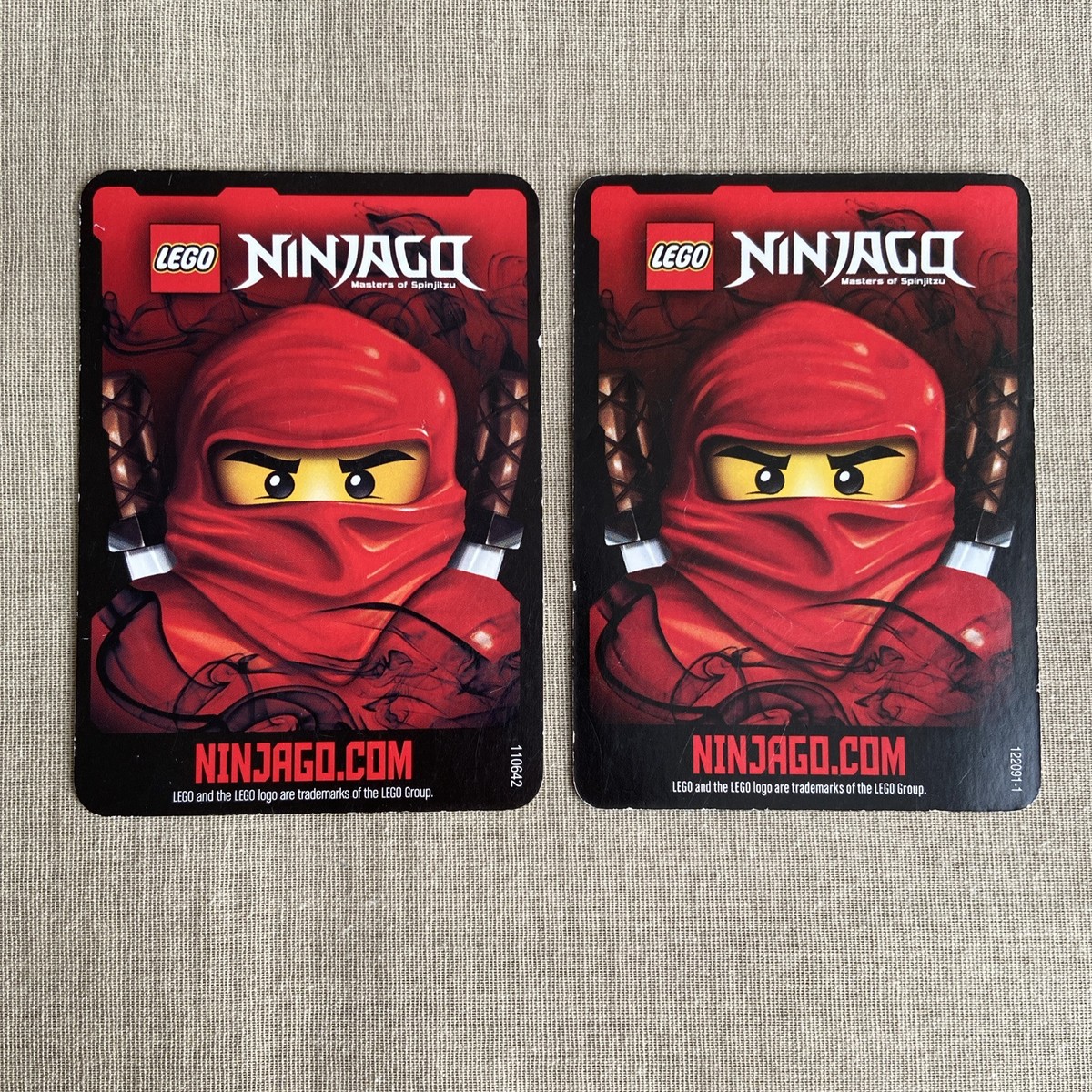 LEGO Ninjago Spinners Cards Lot (9 2011/12 Set) TCG Spinjitzu Holo