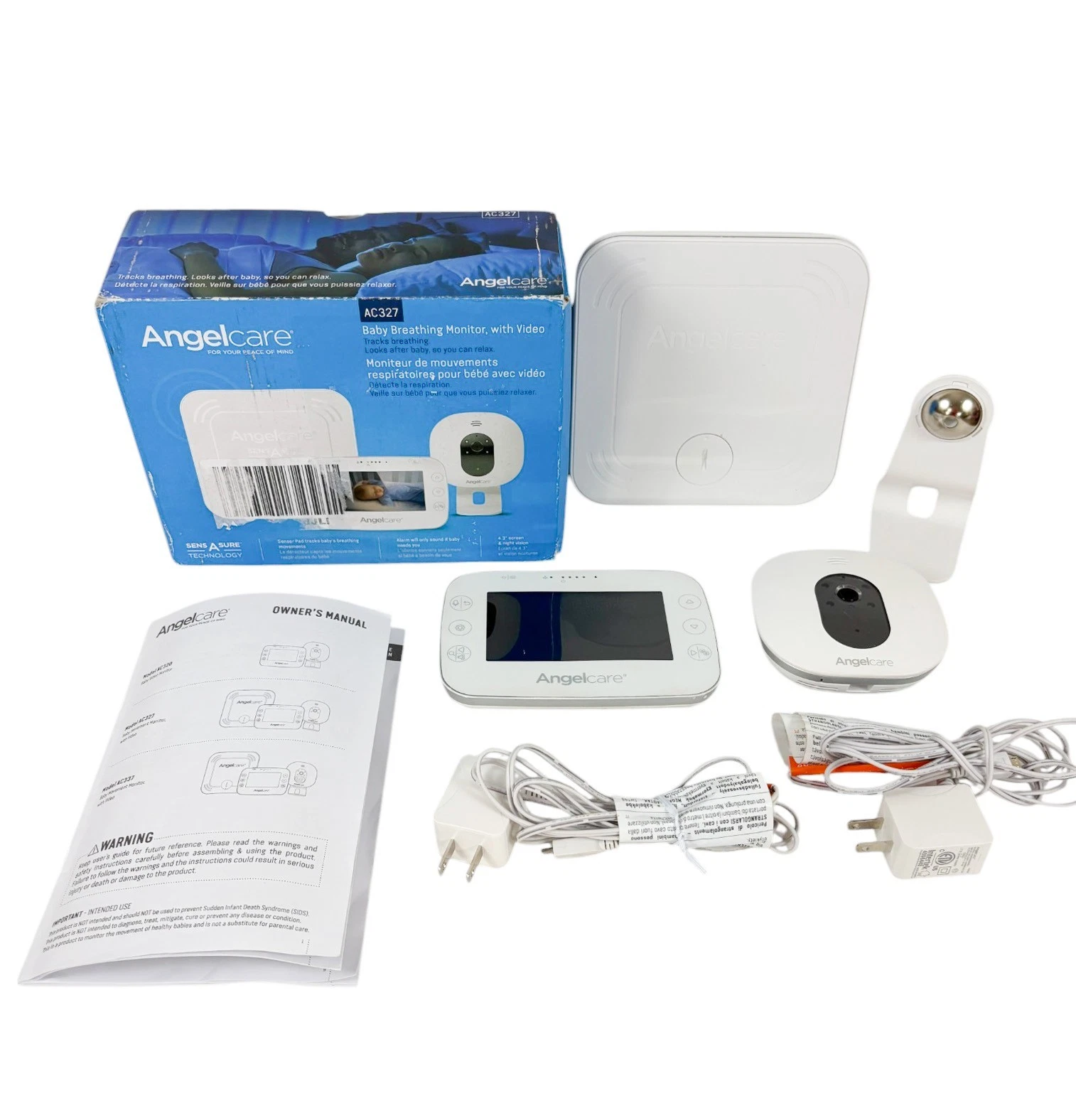 Angelcare 3-in-1 Baby Monitor AC527-P Breathing Movement 4.3" Video Tested
Opens in a new window or