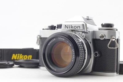 [Near MINT] Nikon FE silver 35mm Film Camera Ai Nikkor 50mm F1.4 Lens From JAPAN