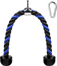 Cable de tracción de cuerda de tríceps de lujo, longitud de cuerda de 27 y 36 pulgadas, fácil de agarrar y no