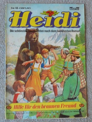 Comic Heft Gb Bastei 1976-77 HEIDI #18 *RAR*
