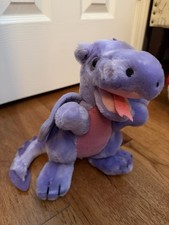Vintage 1983 Dakin Purple Dragon Plush Fantasy Creature Stuffed Animal Korea HTF