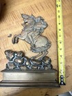 Antique Brass Napoleon Bonaparte On Horseback Doorstop Jacques-Louis David — photo 3