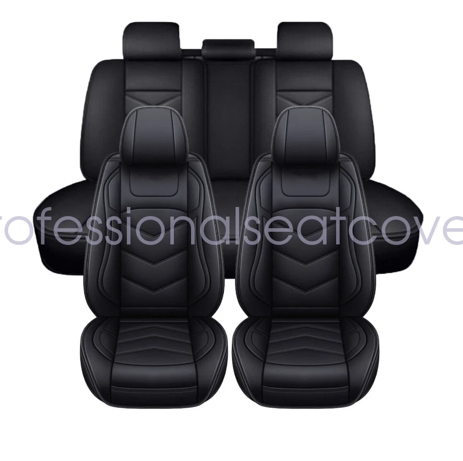 For Honda Civic Car 5 Seat Covers Full Set Luxury Leather Front Rear Cushion Mat Foto 3 de 4
